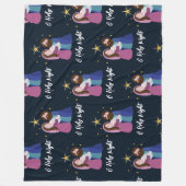 Weihnachtskrippe Fleecedecke (Vorderseite)