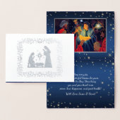 Weihnachtskrippe Folienkarte (Anzeige)