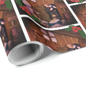 Weihnachtskrippe-Foto Geschenkpapier (Rolleneckpunkt)