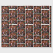 Weihnachtskrippe-Foto Geschenkpapier (Flach)