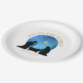 Weihnachtskrippe| Freude an der Welt| Urlaub Pappteller (Schrägansicht)