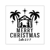 Weihnachtskrippe Frohe Weihnachten Gummistempel (Prägung)