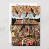 Weihnachtskrippe, Geburt Christi von Botticelli (Vorne/Hinten)