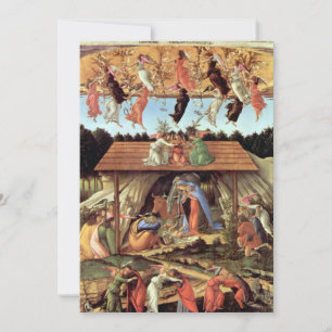 Weihnachtskrippe, Geburt Christi von Botticelli