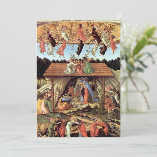 Weihnachtskrippe, Geburt Christi von Botticelli (Stehend Vorderseite)