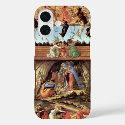 Weihnachtskrippe, Geburt Christi von Botticelli Case-Mate iPhone Hülle (Rückseite)
