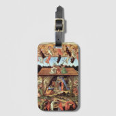 Weihnachtskrippe, Geburt Christi von Botticelli Gepäckanhänger (Vorderseite Vertikal)