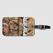 Weihnachtskrippe, Geburt Christi von Botticelli Gepäckanhänger (Vorderseite (Horizontal))