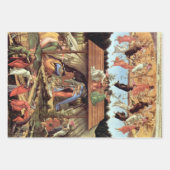 Weihnachtskrippe, Geburt Christi von Botticelli Geschenkpapier Set (Vorderseite 2)