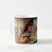 Weihnachtskrippe, Geburt Christi von Botticelli Kaffeetasse (Vorderseite Links)