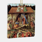 Weihnachtskrippe, Geburt Christi von Botticelli Keramikornament (Rechts)