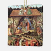 Weihnachtskrippe, Geburt Christi von Botticelli Keramikornament (Links)