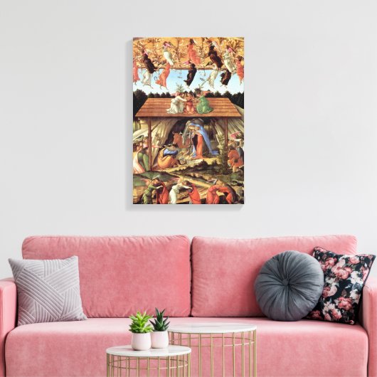 Weihnachtskrippe, Geburt Christi von Botticelli Leinwanddruck (Insitu (Wohnzimmer))