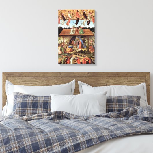 Weihnachtskrippe, Geburt Christi von Botticelli Leinwanddruck (Insitu (Schlafzimmer))