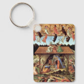Weihnachtskrippe, Geburt Christi von Botticelli Schlüsselanhänger (Vorderseite)