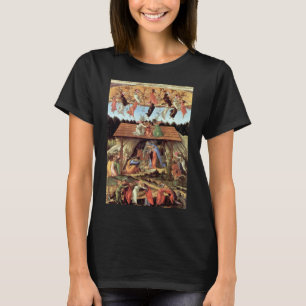 Weihnachtskrippe, Geburt Christi von Botticelli T-Shirt