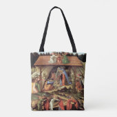 Weihnachtskrippe, Geburt Christi von Botticelli Tasche (Rückseite)