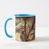 Weihnachtskrippe, Geburt Christi von Botticelli Tasse (Links)