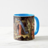 Weihnachtskrippe, Geburt Christi von Botticelli Tasse (VorderseiteRechts)
