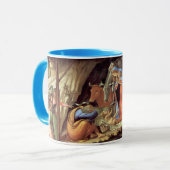 Weihnachtskrippe, Geburt Christi von Botticelli Tasse (Vorderseite Links)