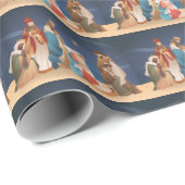 Weihnachtskrippe Geschenkpapier (Rolleneckpunkt)