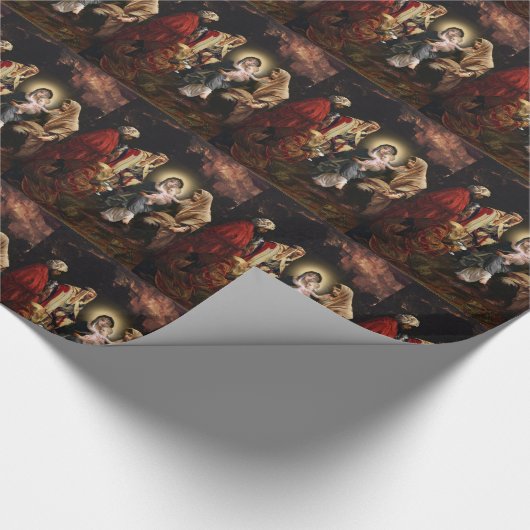 Weihnachtskrippe Geschenkpapier (Ecke)