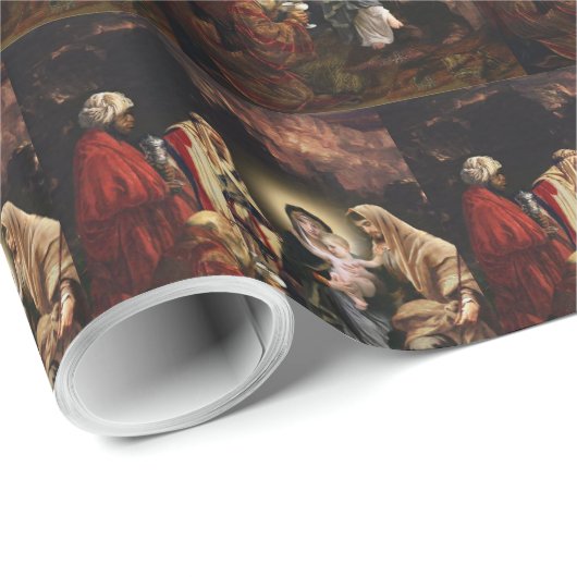 Weihnachtskrippe Geschenkpapier (Rolleneckpunkt)