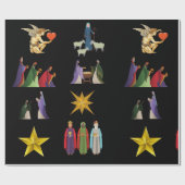 Weihnachtskrippe Geschenkpapier (Flach)