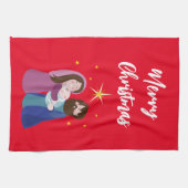 Weihnachtskrippe Geschirrtuch (Horizontal)