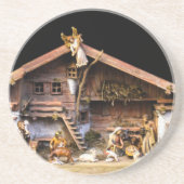 Weihnachtskrippe Getränkeuntersetzer (Vorne)