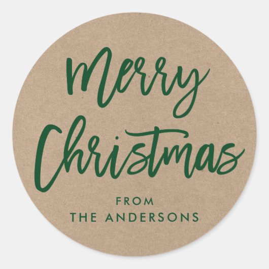 Weihnachtskrippe Grüne Geschenksticker Runder Aufkleber (Vorderseite)