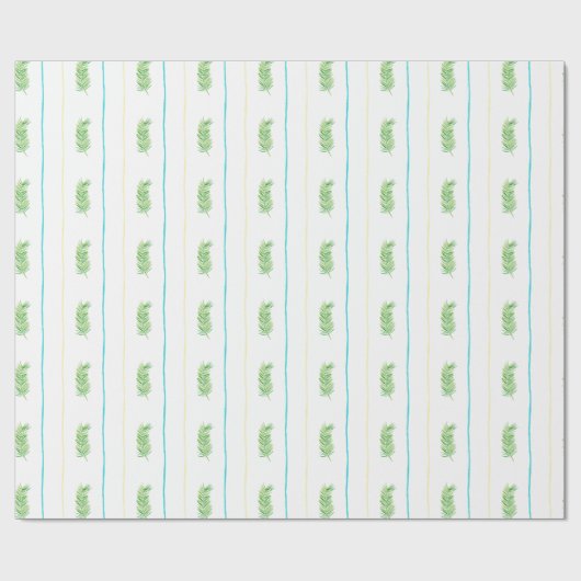 Weihnachtskrippe Grüne Watercolor Geschenkpapier (Flach)