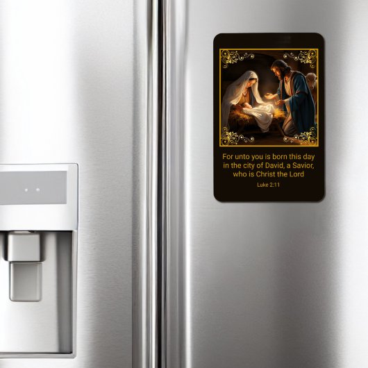 Weihnachtskrippe Heilige Familie Religiös Magnet