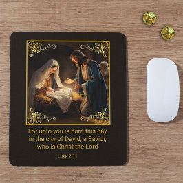 Weihnachtskrippe Heilige Familie Religiös Mousepad