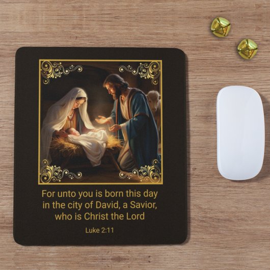 Weihnachtskrippe Heilige Familie Religiös Mousepad