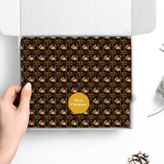 Weihnachtskrippe Heilige Familie Religiös Seidenpapier