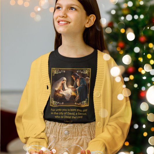 Weihnachtskrippe Heilige Familie Religious Luke 2: T-Shirt