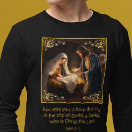 Weihnachtskrippe Heilige Familie Religious Luke 2: T-Shirt