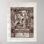 Weihnachtskrippe im Jugendstil (1898) Poster (Vorne)