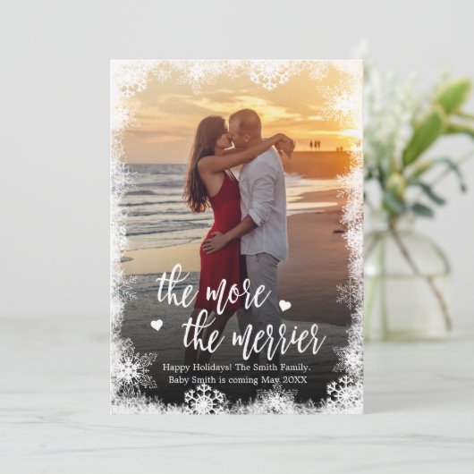 Weihnachtskrippe im Schnee-Foto Ankündigung von Ka (Stehend Vorderseite)