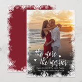 Weihnachtskrippe im Schnee-Foto Ankündigung von Ka (Vorne/Hinten)