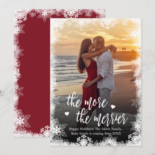 Weihnachtskrippe im Schnee-Foto Ankündigung von Ka (Vorne/Hinten)