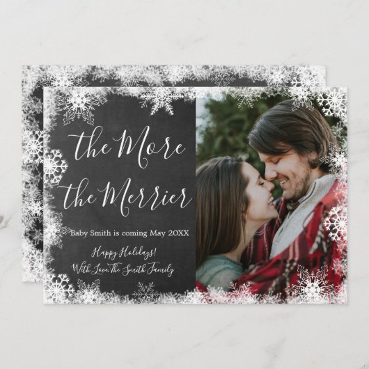 Weihnachtskrippe im Schnee-Foto Ankündigung von Ka (Vorne/Hinten)