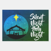 Weihnachtskrippe im Weltfrieden Geschenkpapier Set (Vorderseite 2)