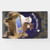 Weihnachtskrippe Jesus Banner (Horizontal)