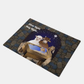 Weihnachtskrippe Jesus Fußmatte (Schrägansicht)