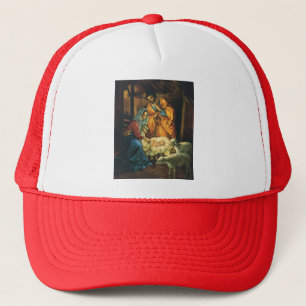 Weihnachtskrippe Jesus in Gefahr Truckerkappe