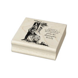 Weihnachtskrippe Jesus Mary St. Joseph Katholic Gummistempel