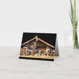 Weihnachtskrippe Karte