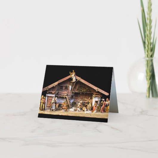 Weihnachtskrippe Karte (Vorderseite)
